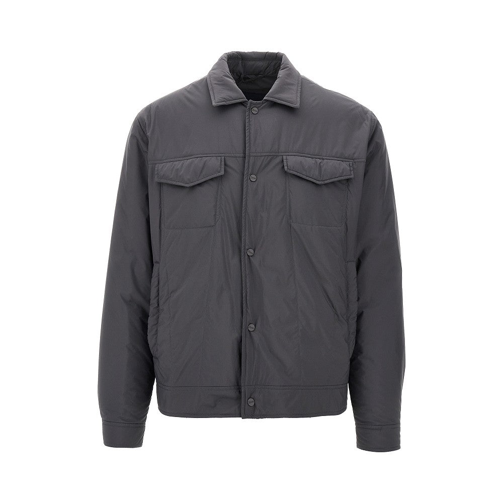 Padded nylon overshirt