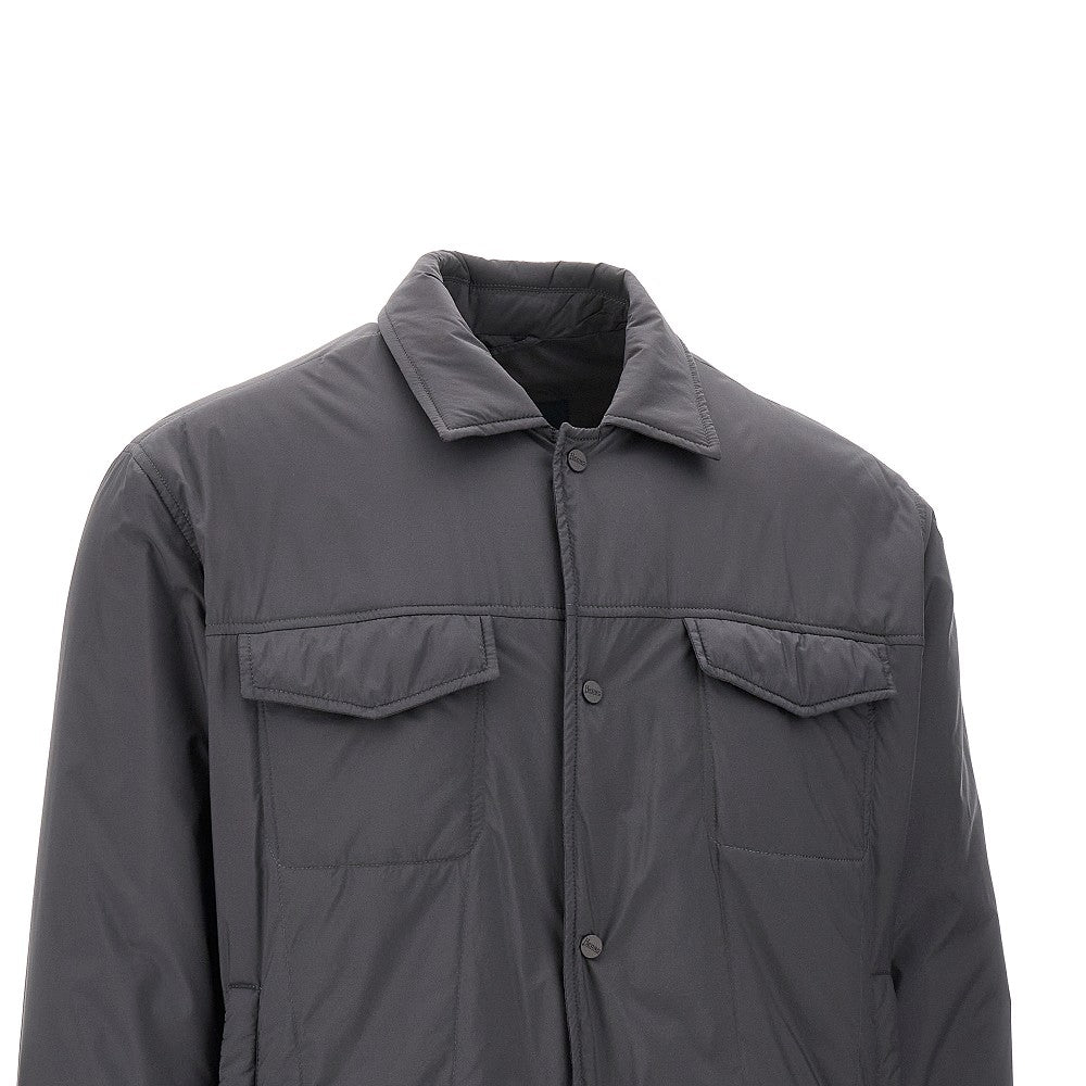 Padded nylon overshirt