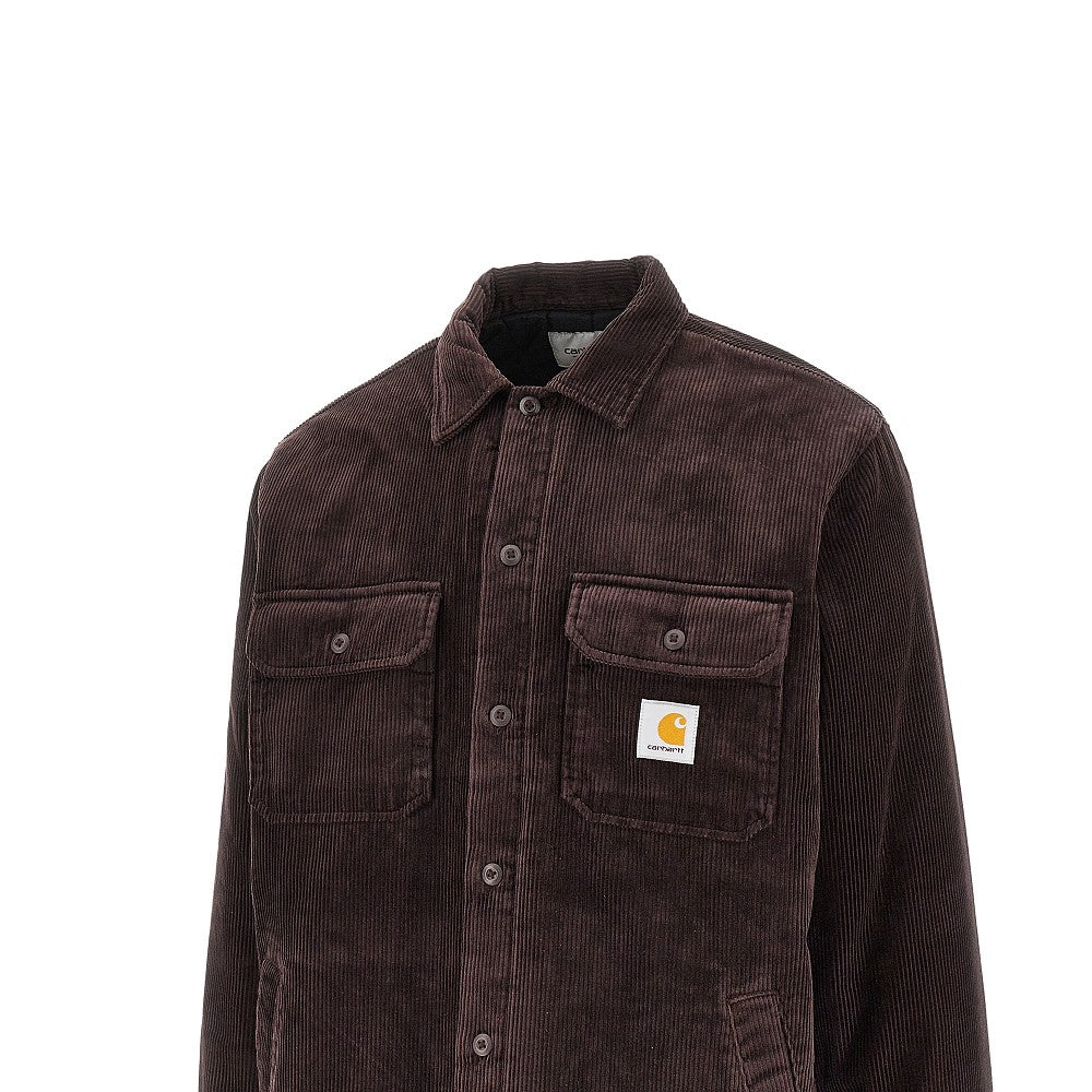 Overshirt imbottita 'Whitsome' in velluto