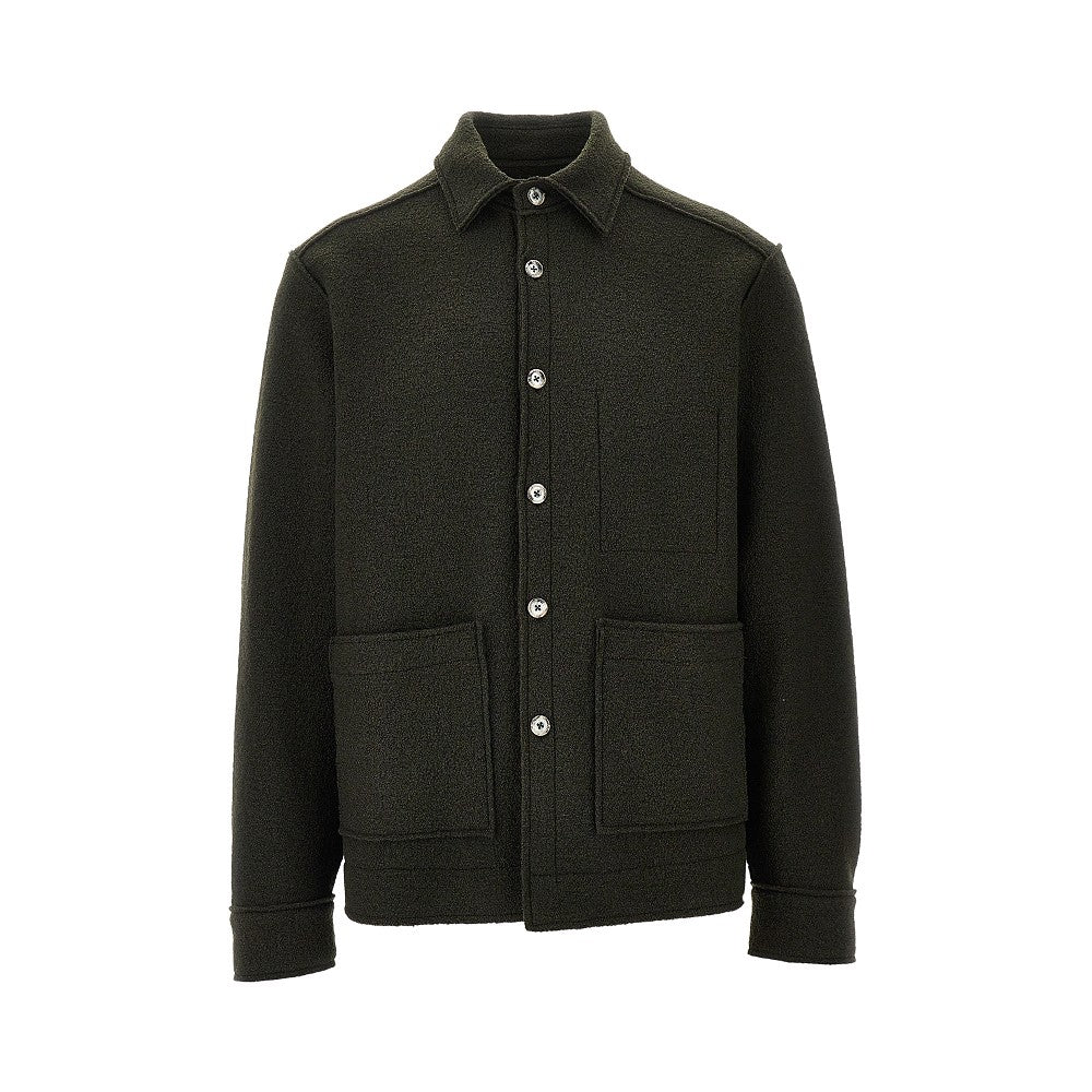 'Unfold' bouclé wool shirt
