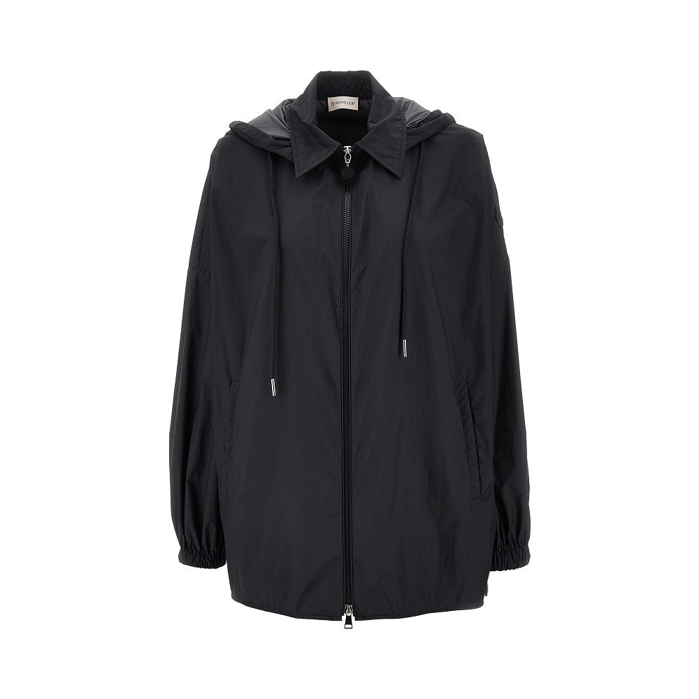 Overshirt in nylon con cappuccio