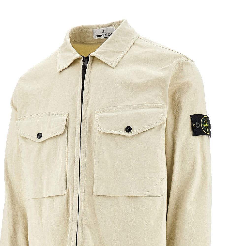 Overshirt in tela di cotone