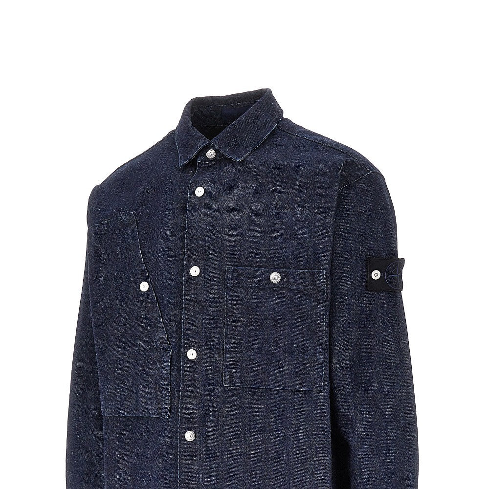'Denim Research' Denim overshirt