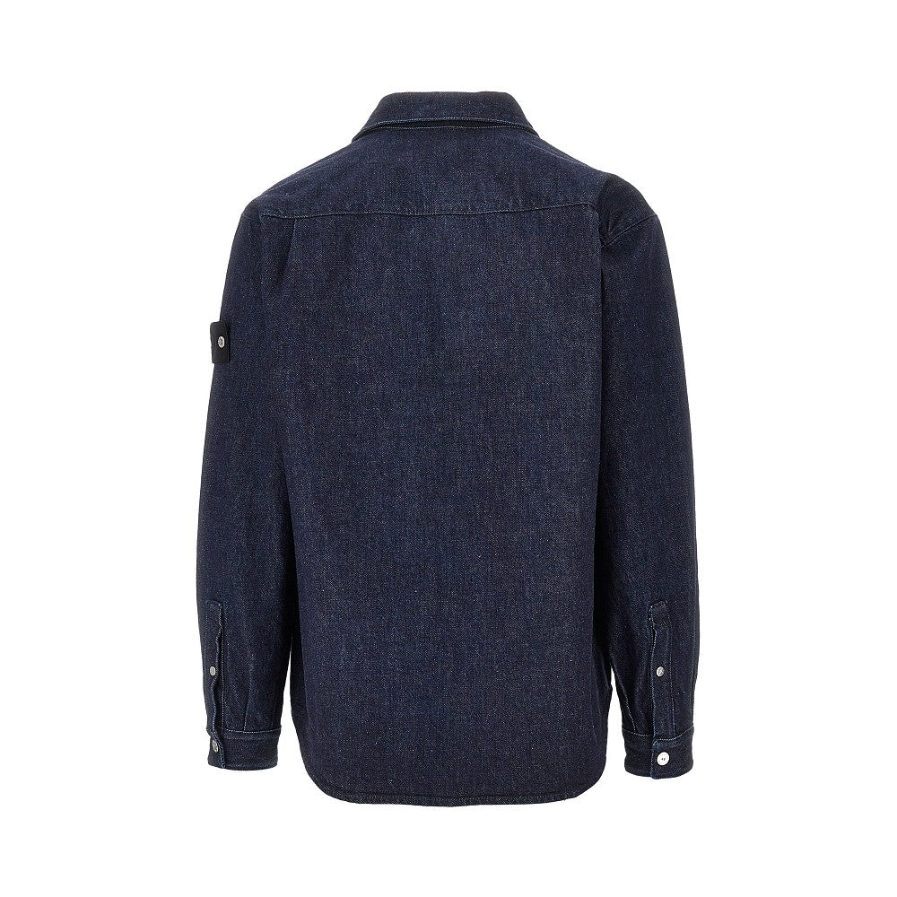 'Denim Research' Denim overshirt