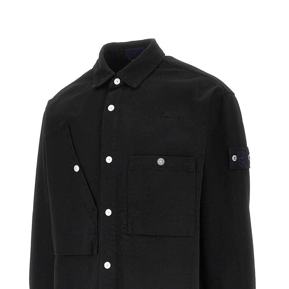 'Denim Research' Denim overshirt