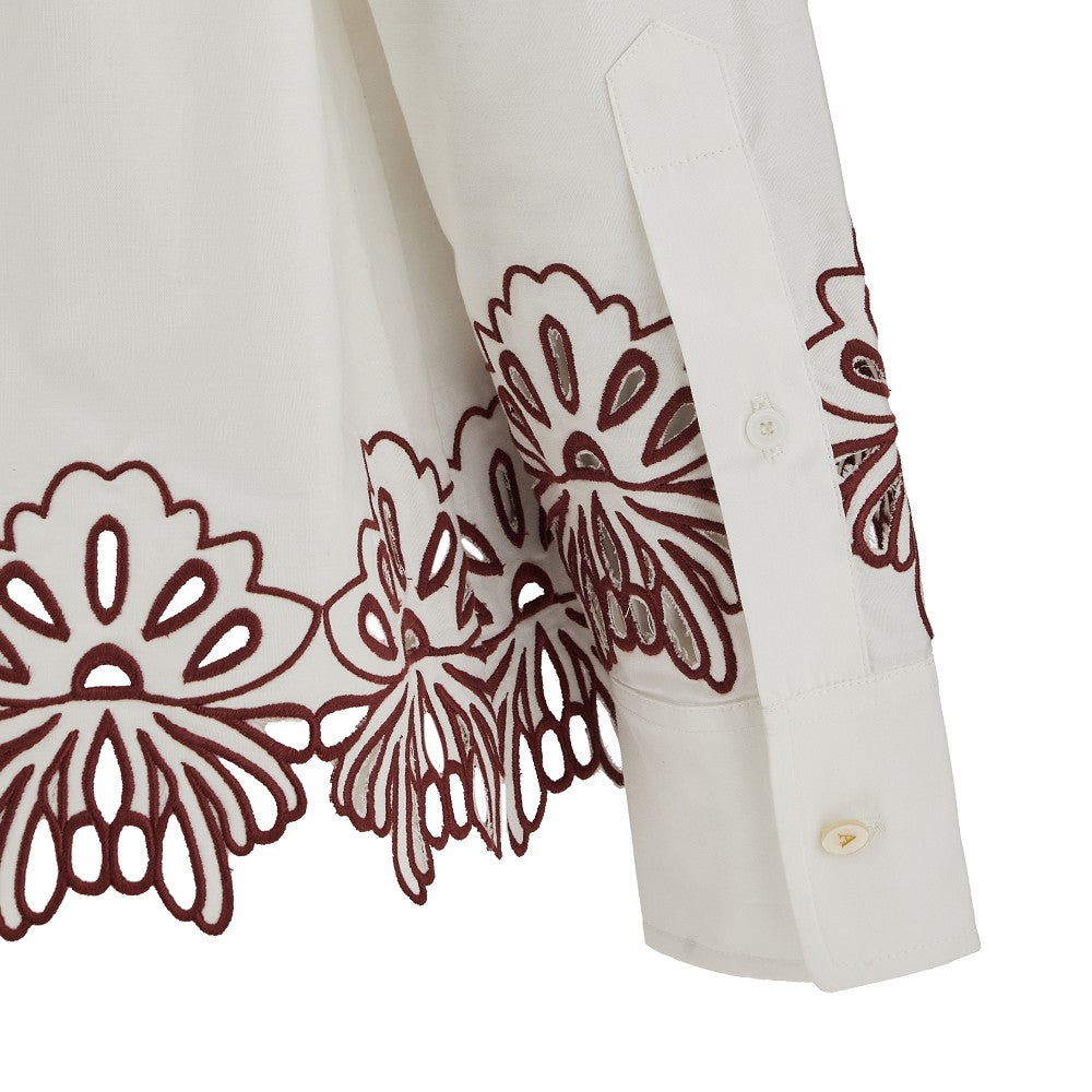 'Kaia' embroidered oversized shirt