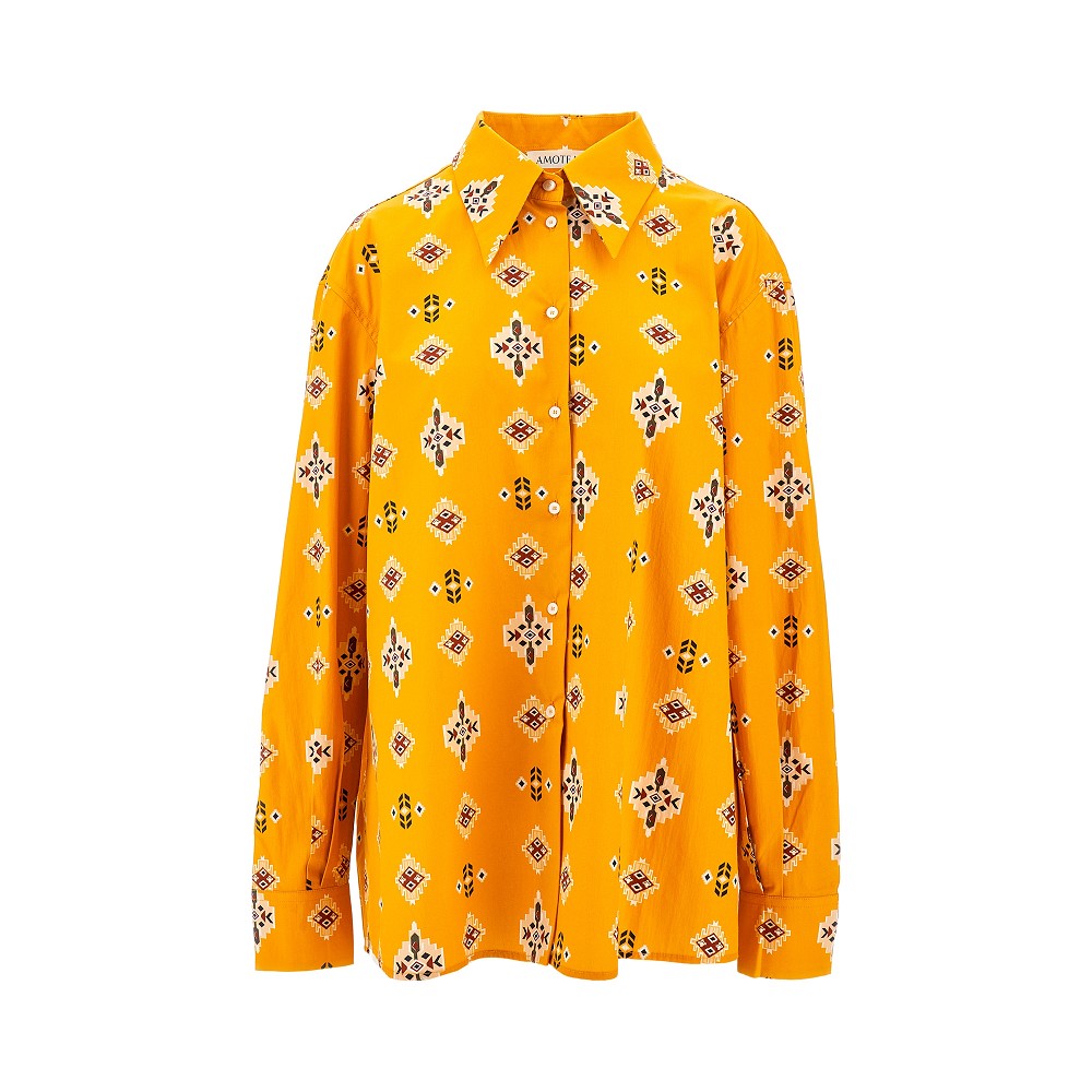 'Kaia' oversized cotton shirt
