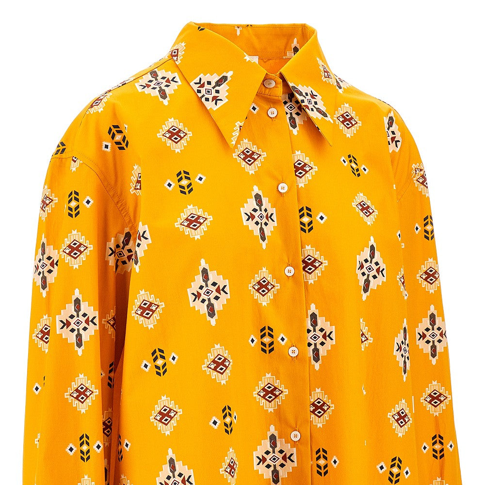 'Kaia' oversized cotton shirt