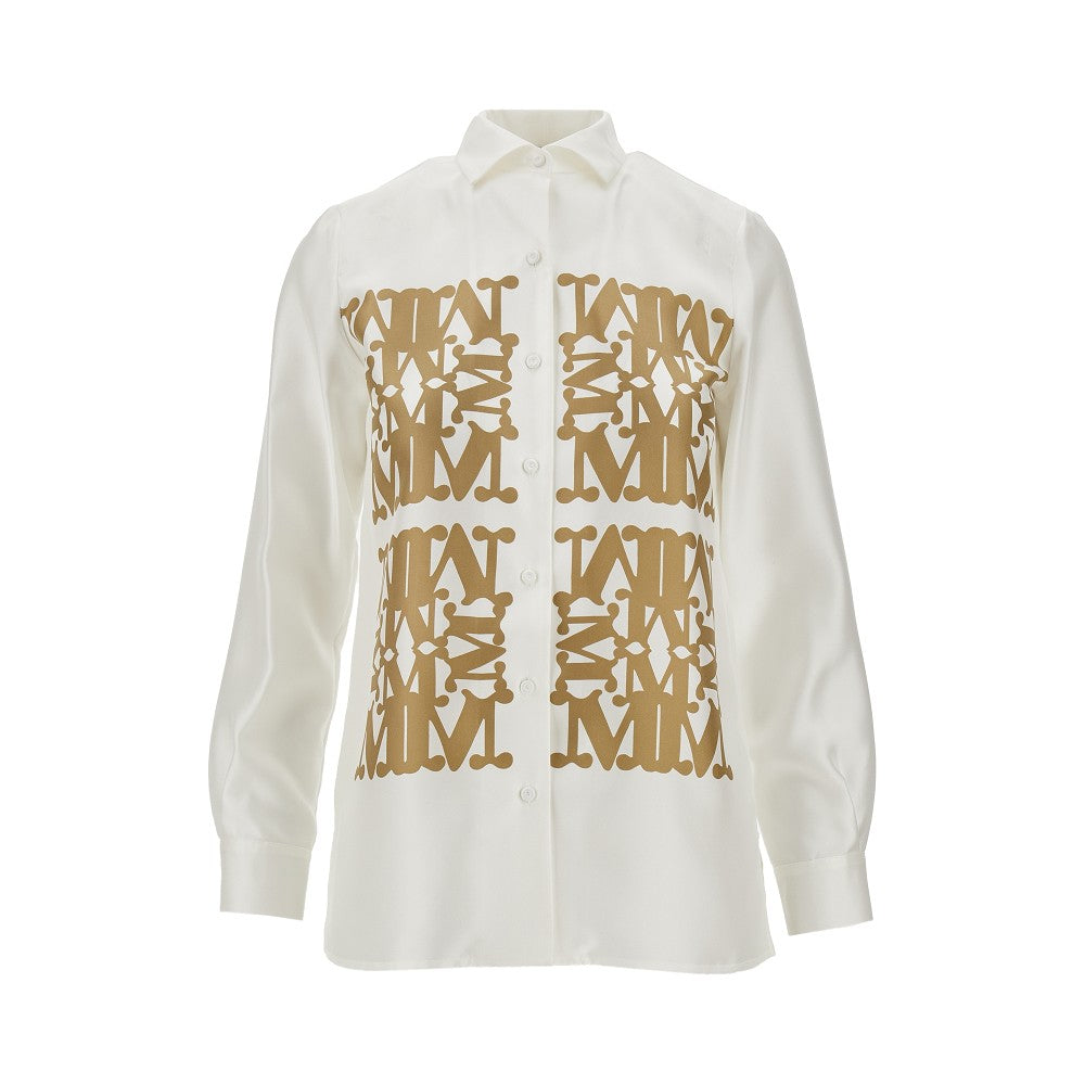 MaxMarabesque print silk shirt