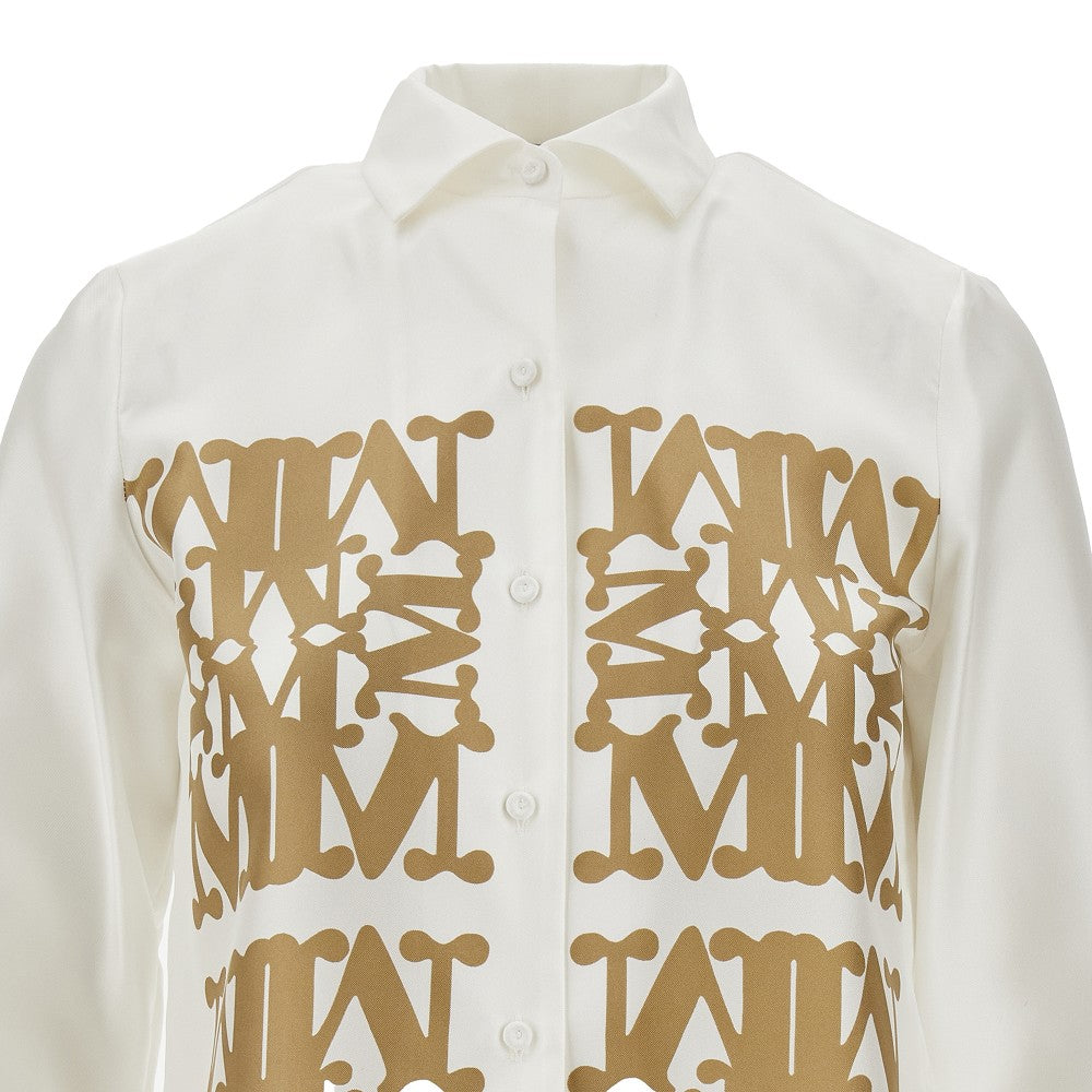 MaxMarabesque print silk shirt