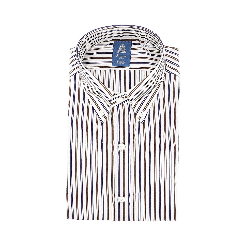 'Milano' striped cotton shirt