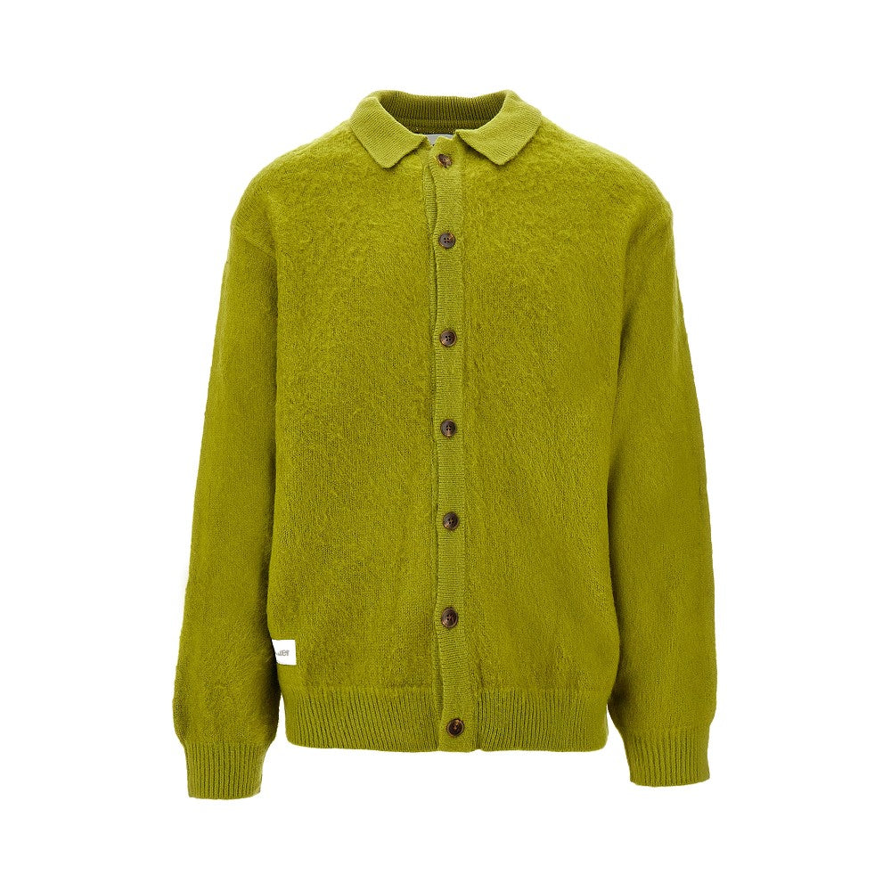 Mohair-like button up sweater