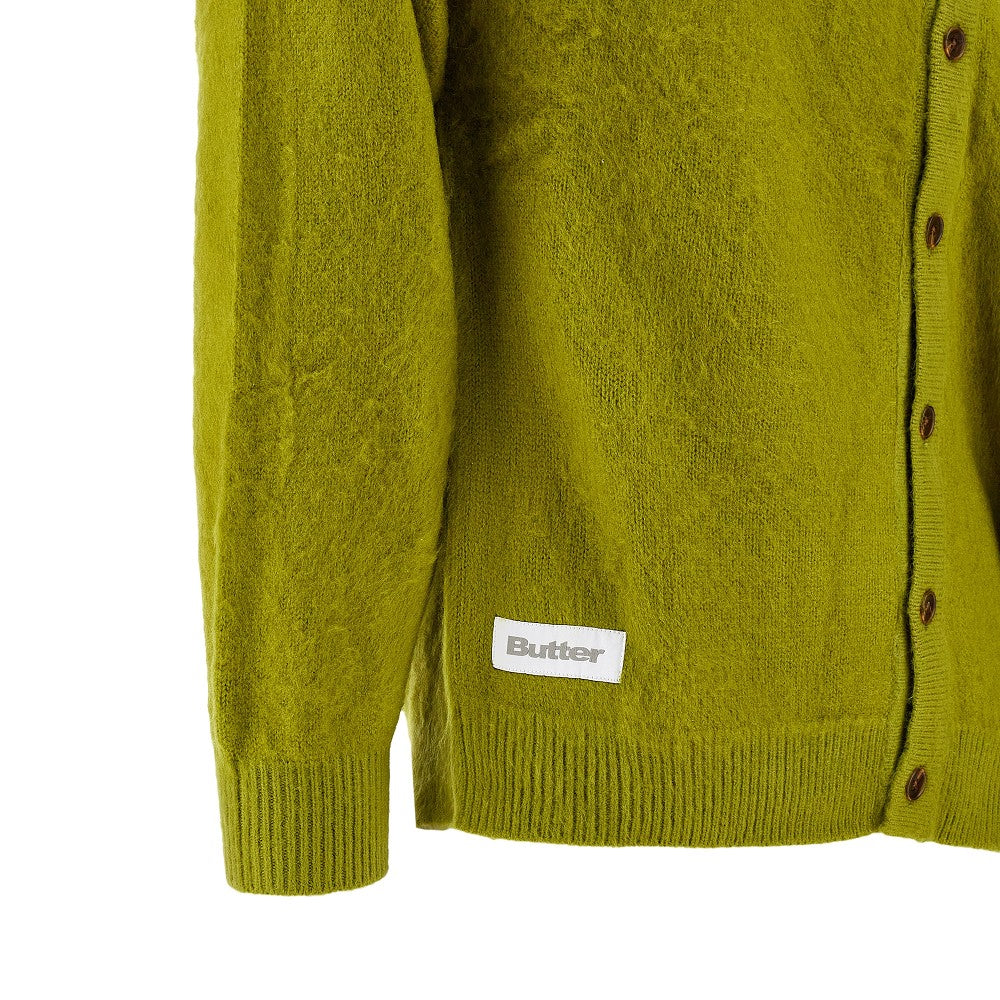 Mohair-like button up sweater