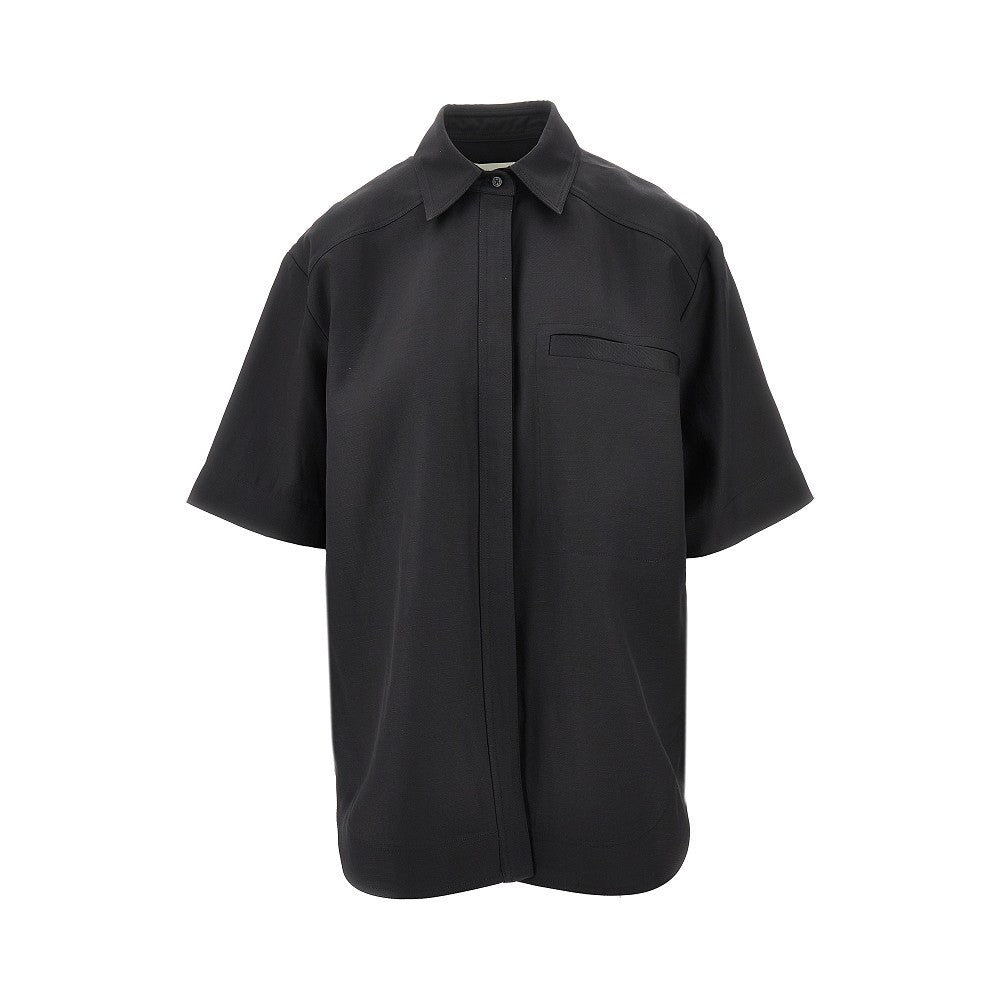'Moheli' viscose and linen shirt
