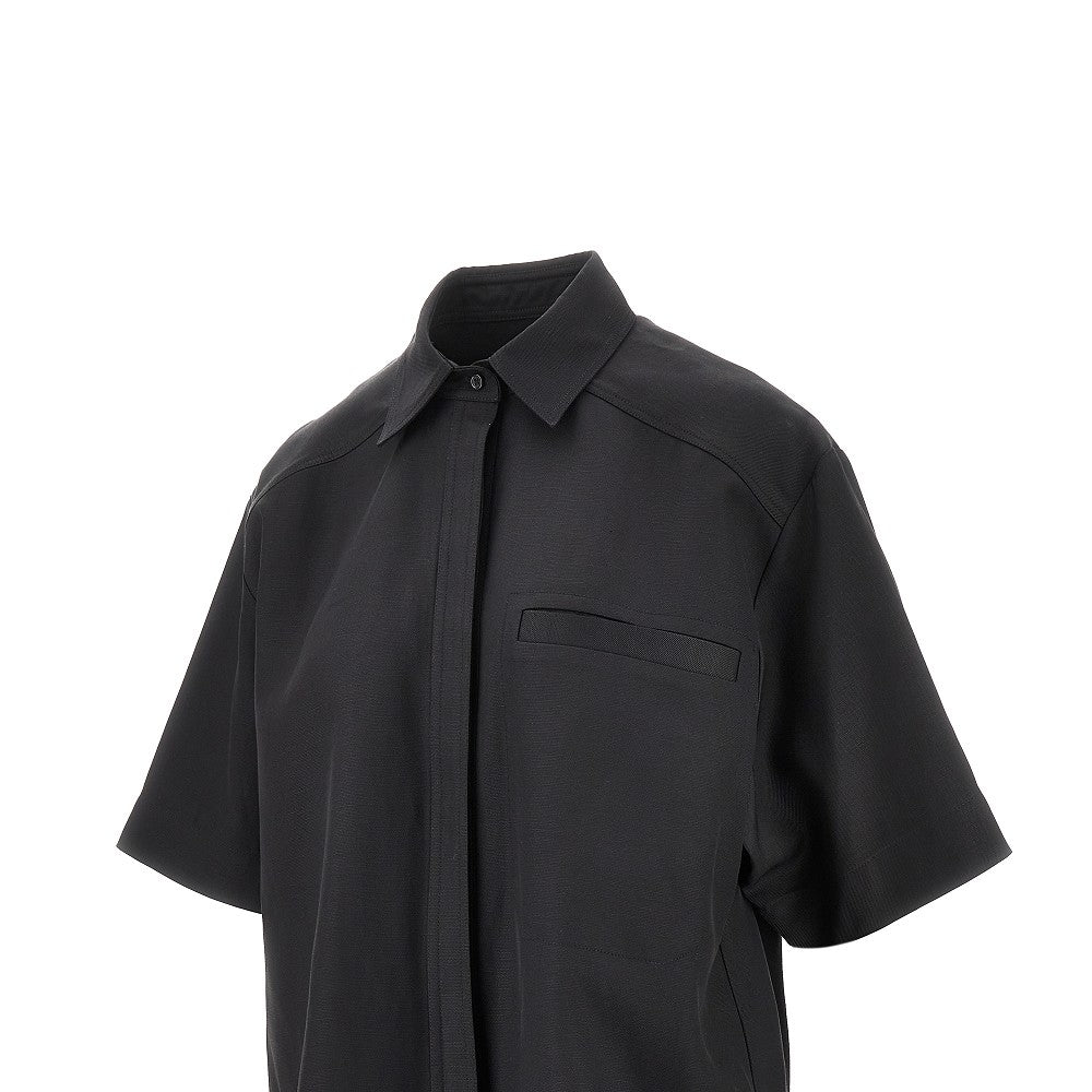 'Moheli' viscose and linen shirt