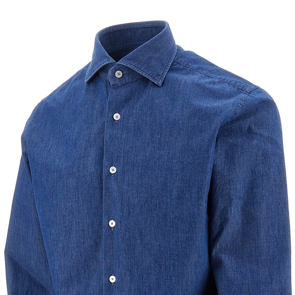 Denim effect Tailor Fit shirt