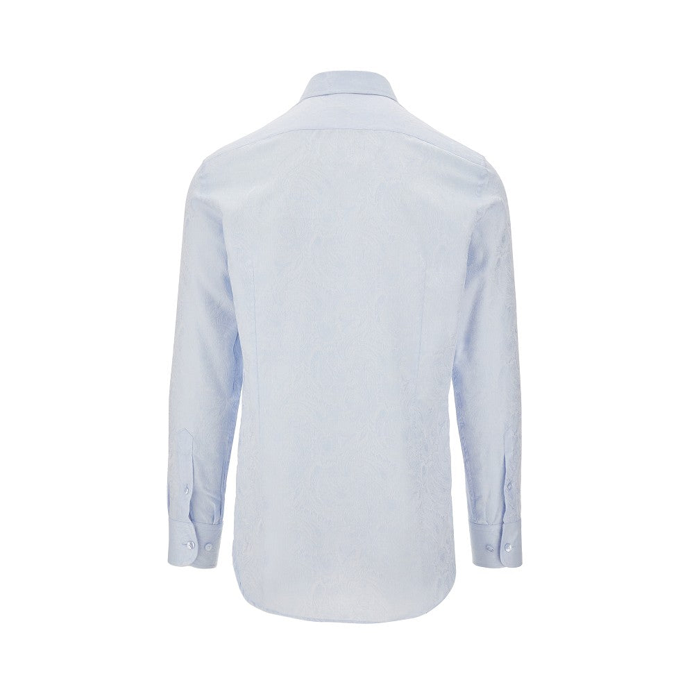 Paisley jacquard cotton shirt