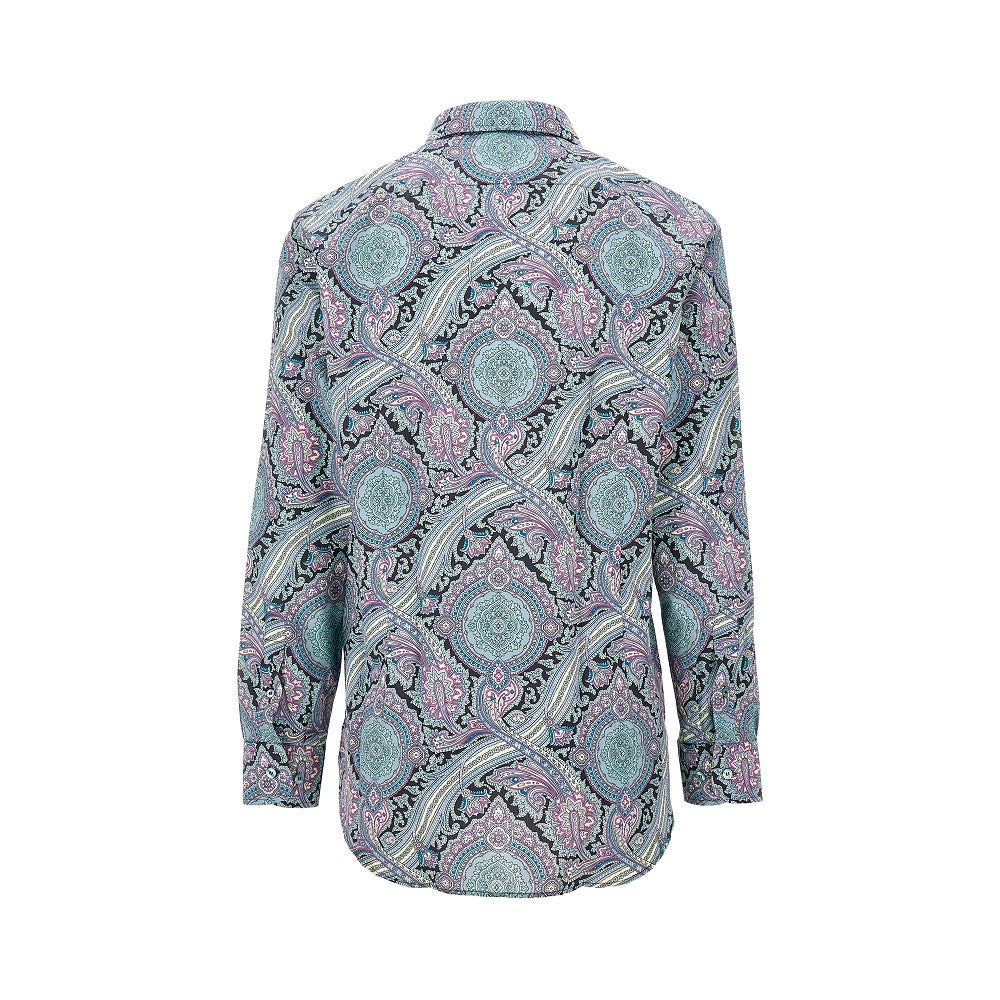 Camicia in cotone con motivo paisley