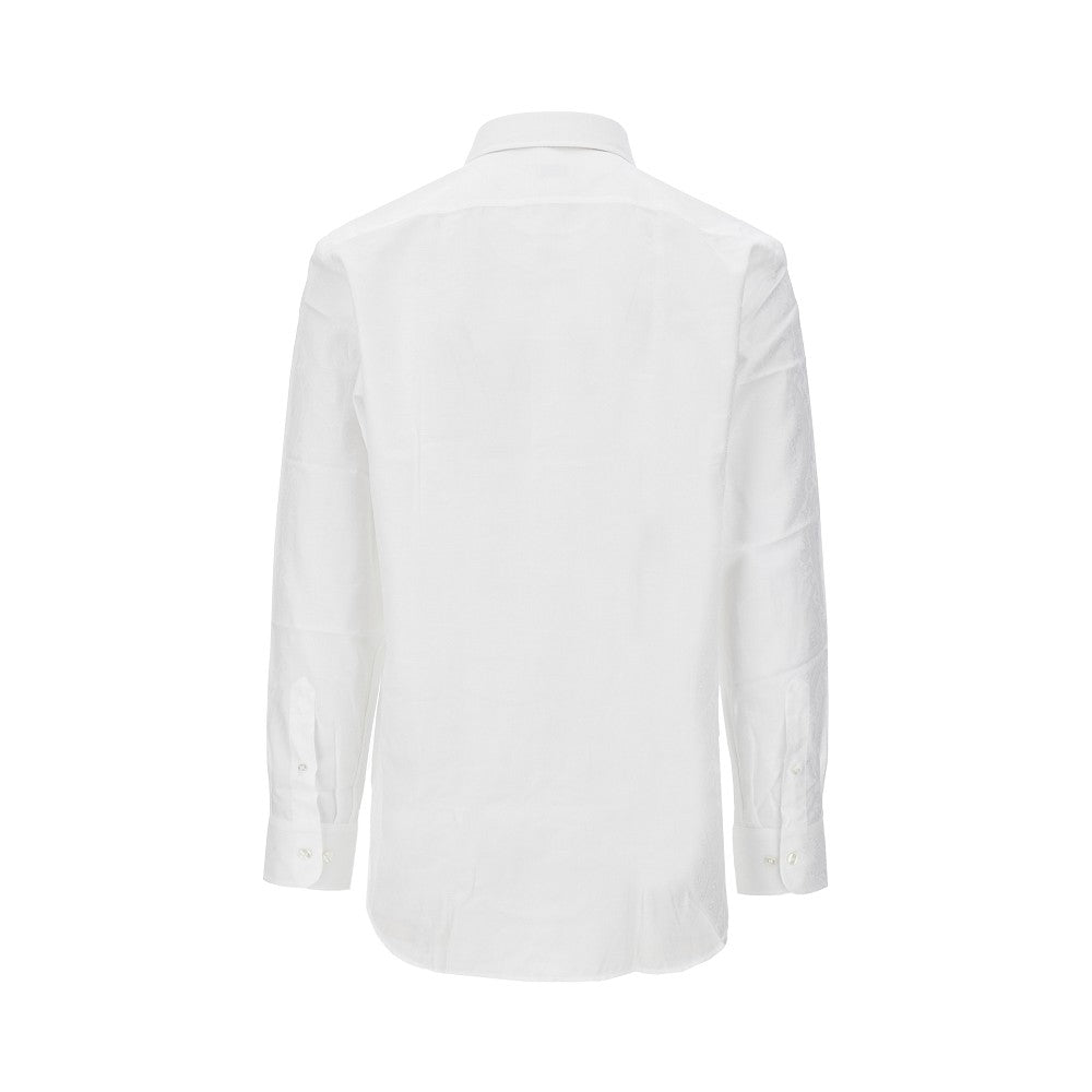 Camicia in cotone jacquard