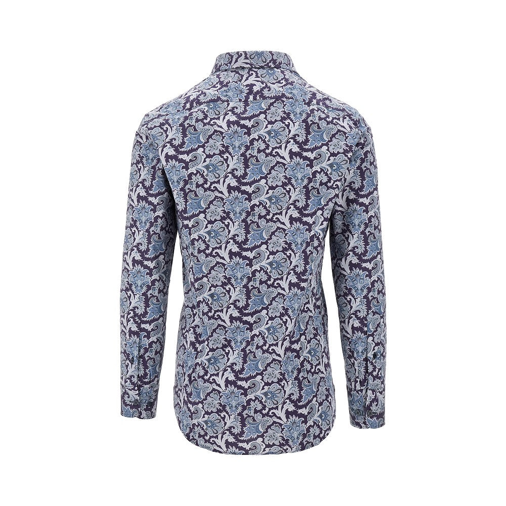 Paisley stretch cotton shirt