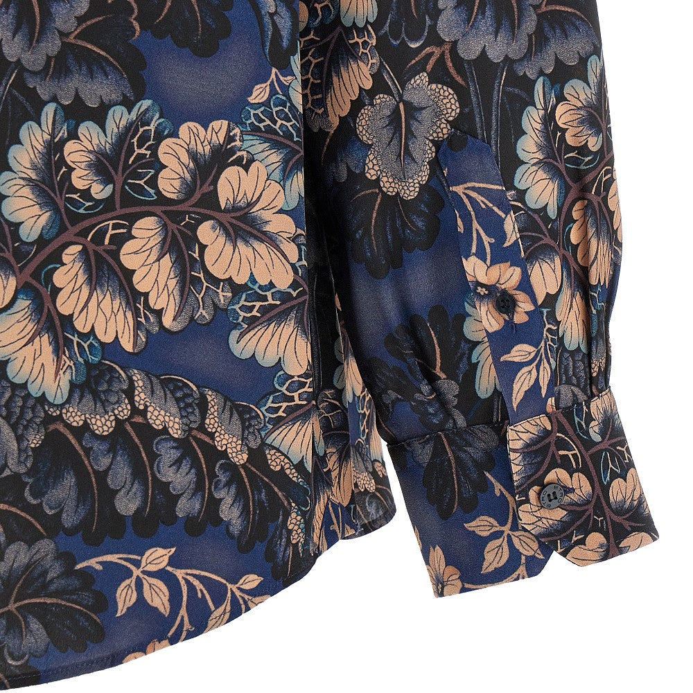 Camicia in seta floreale