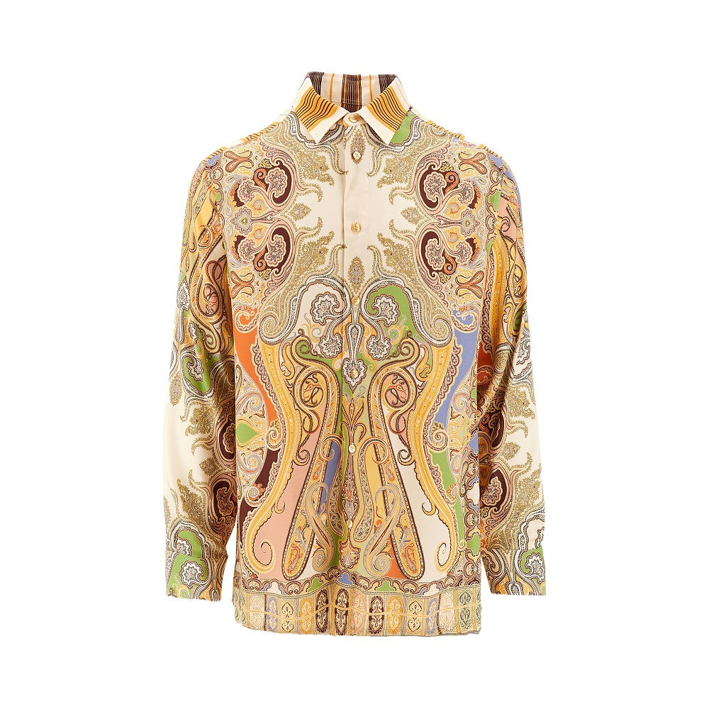 Camicia in viscosa Paisley