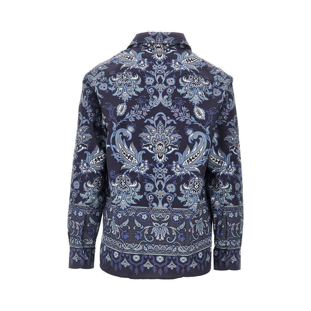 Floral print cotton shirt
