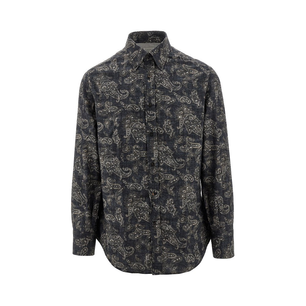 Camicia Basic Fit in tela Paisley