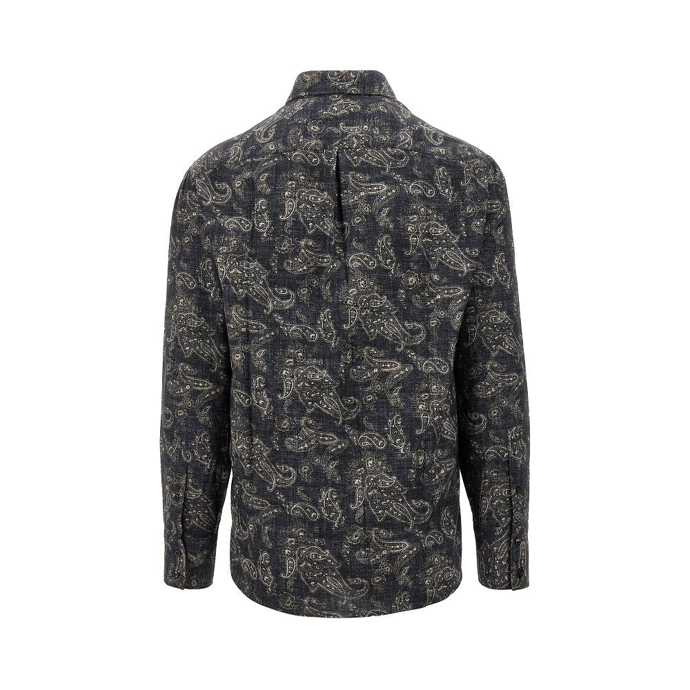Camicia Basic Fit in tela Paisley