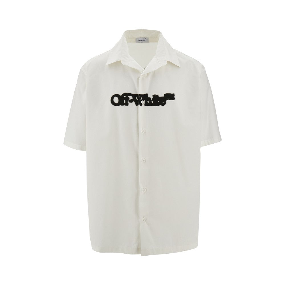 Spray Arrow print bowling shirt