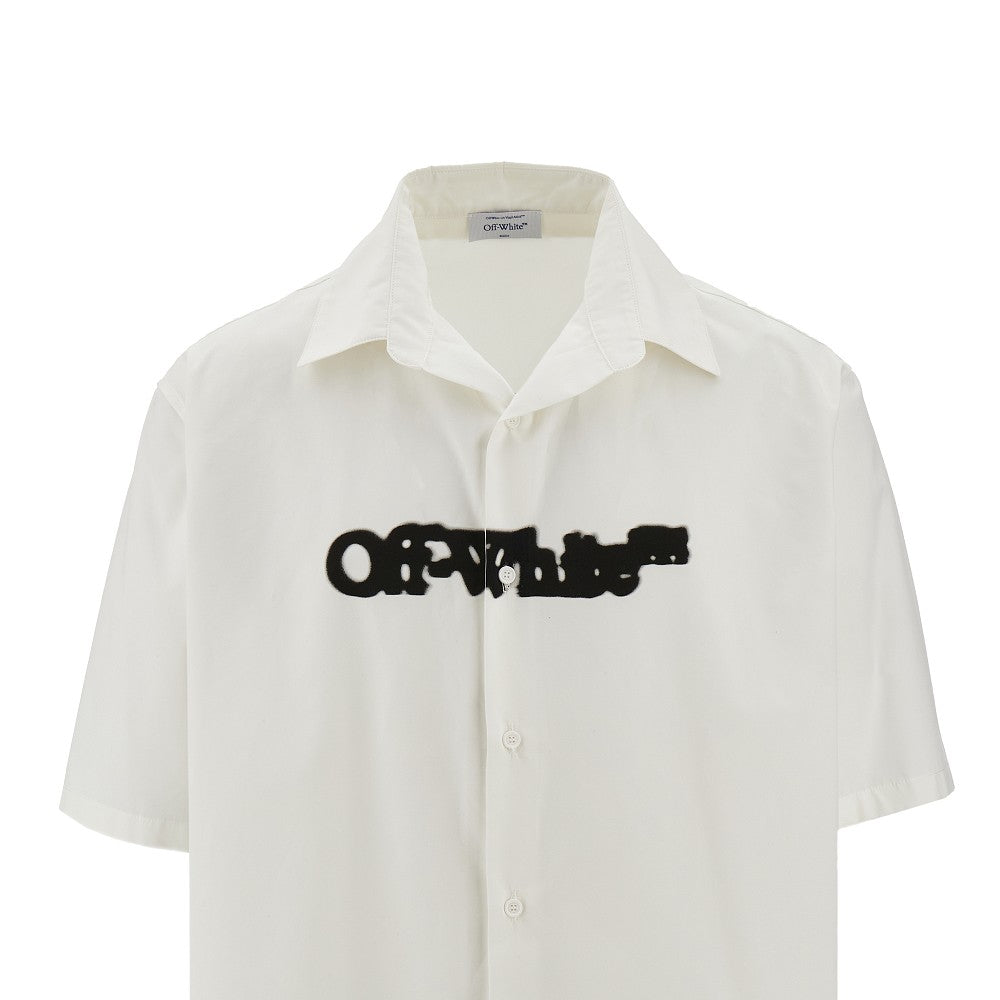 Spray Arrow print bowling shirt