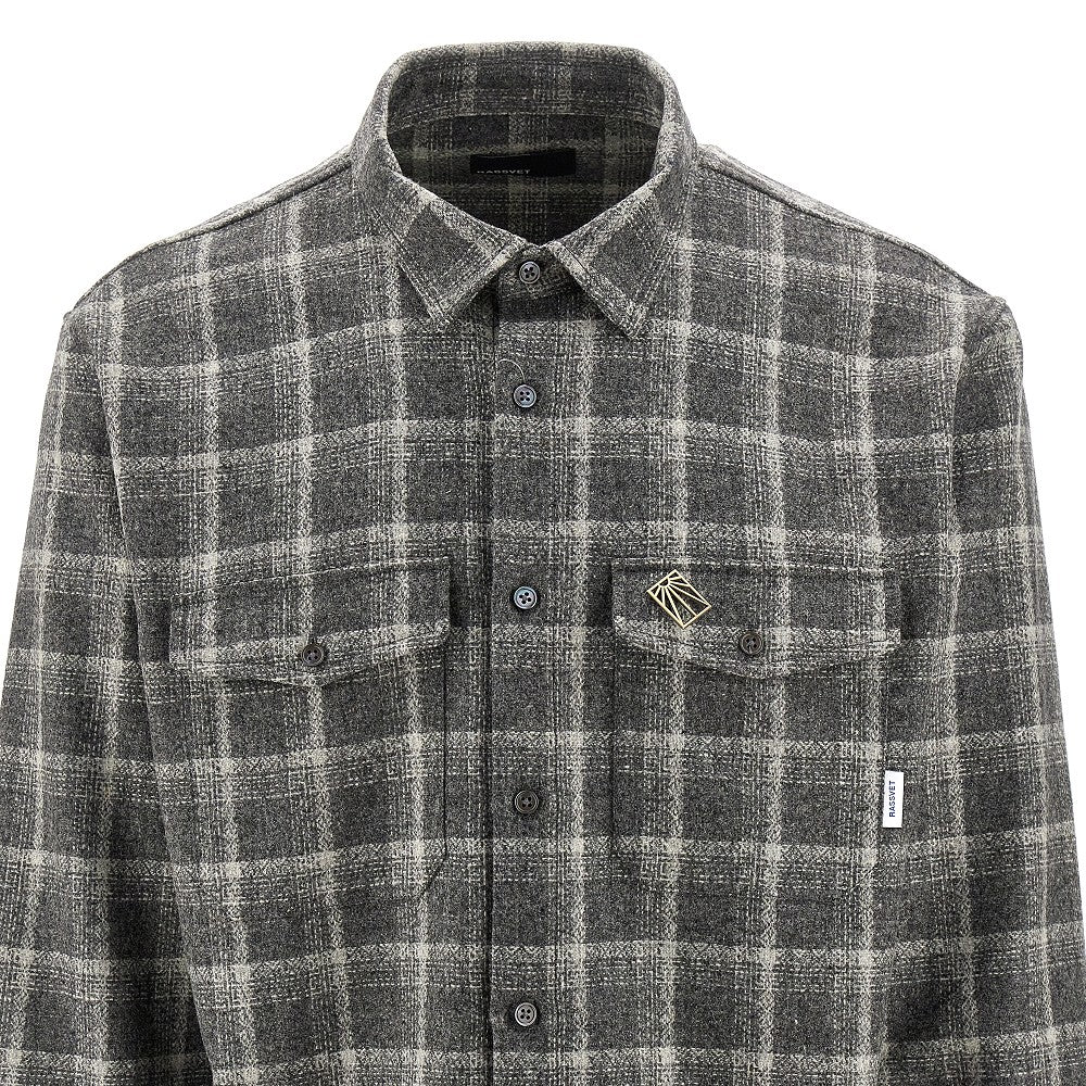 Check flannel shirt