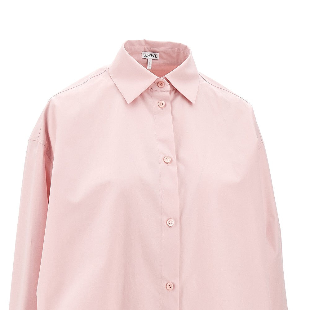 Camicia oversize con spacchi arrotondati