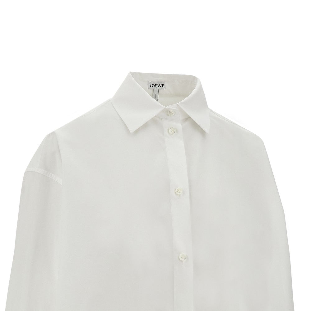 Camicia oversize con spacchi arrotondati