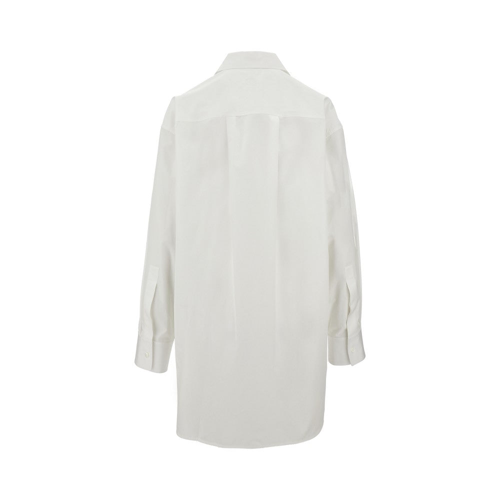 Camicia oversize con spacchi arrotondati