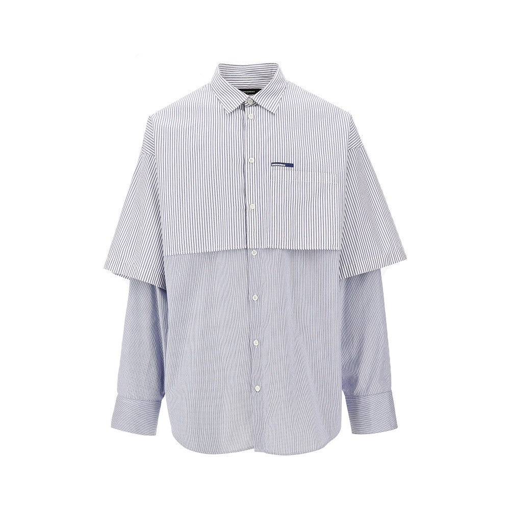 Camicia ibrida oversize in cotone