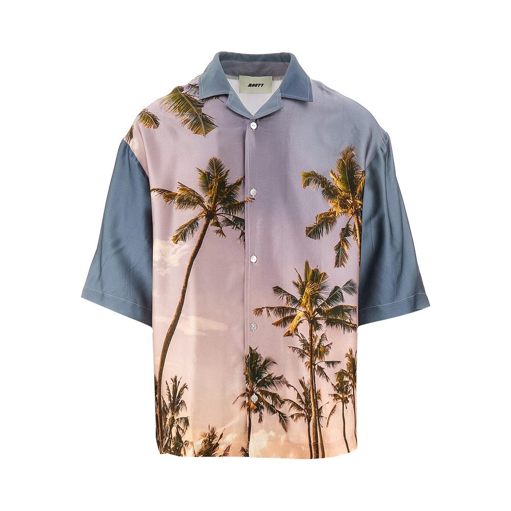 'Axel' printed viscose shirt