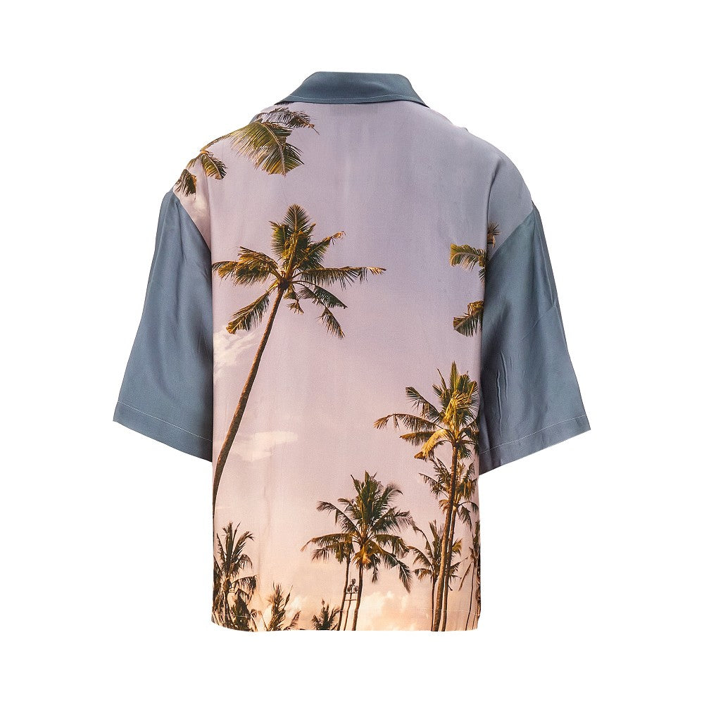 'Axel' printed viscose shirt