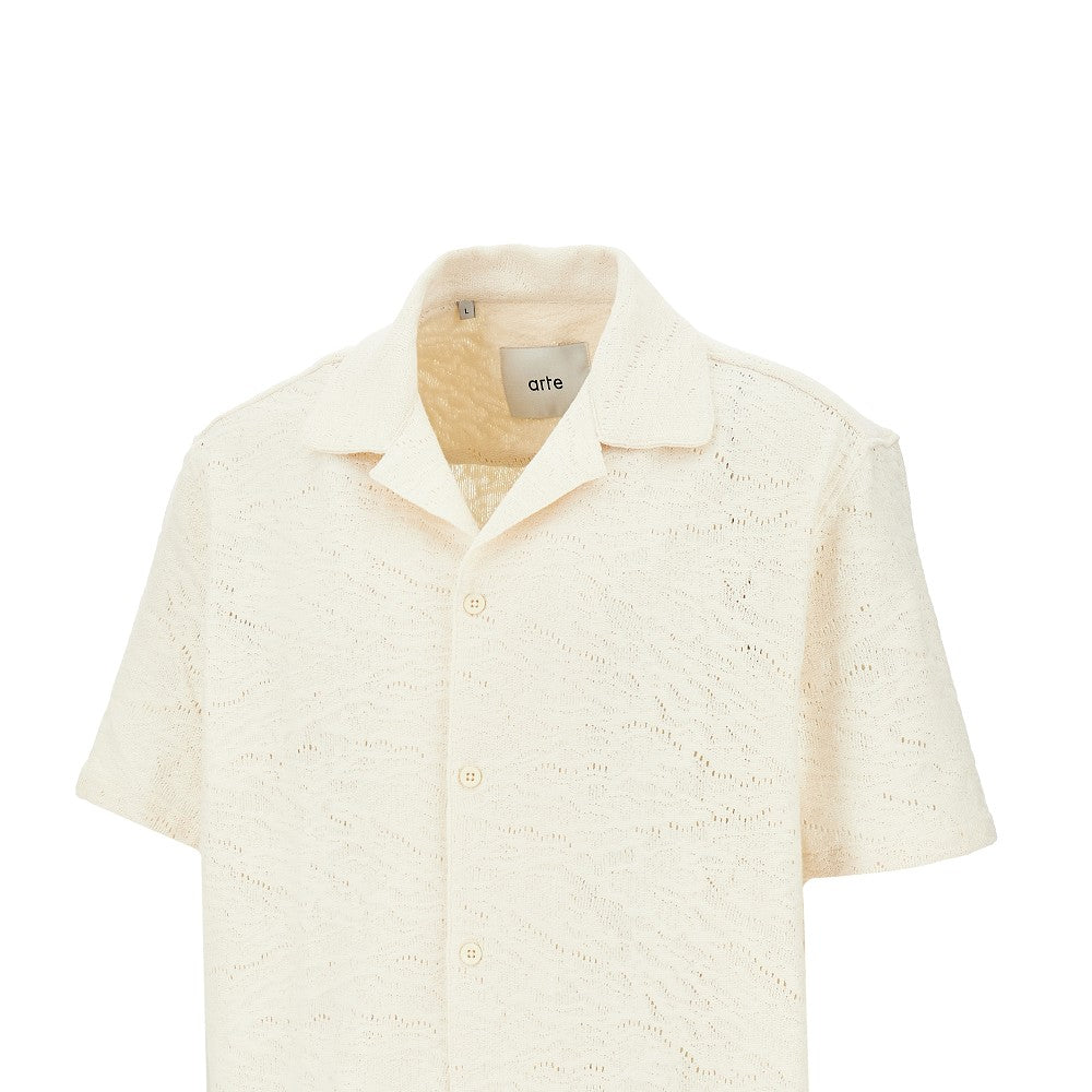 Crochet cotton shirt