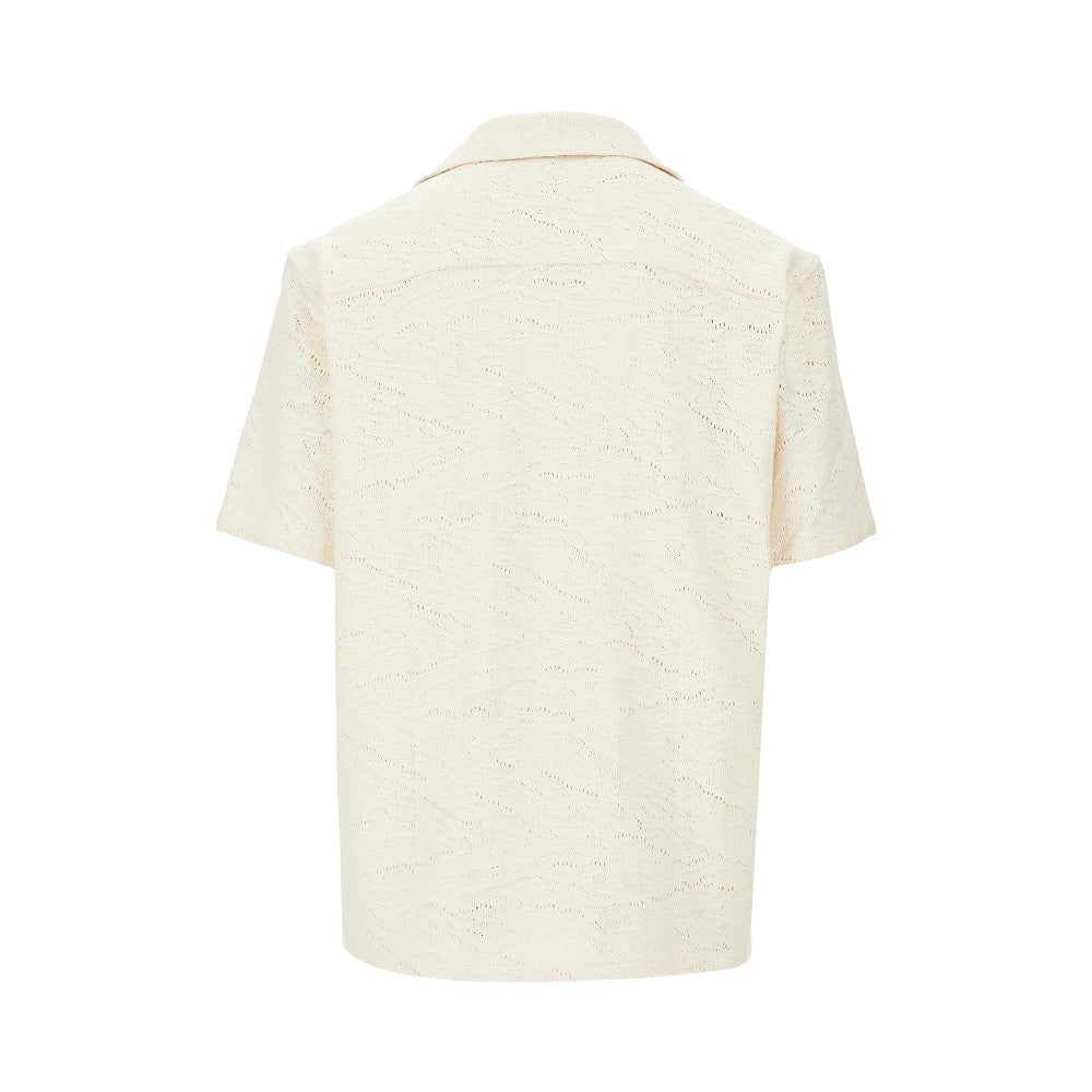 Crochet cotton shirt