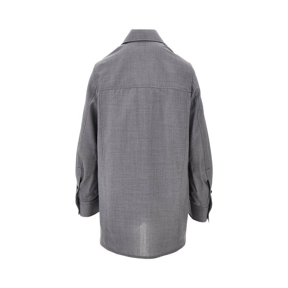 Wool canvas 'Tara' shirt