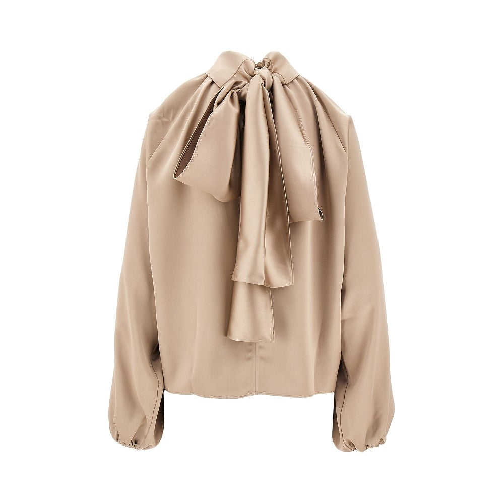 Blusa in satin 'Viola'
