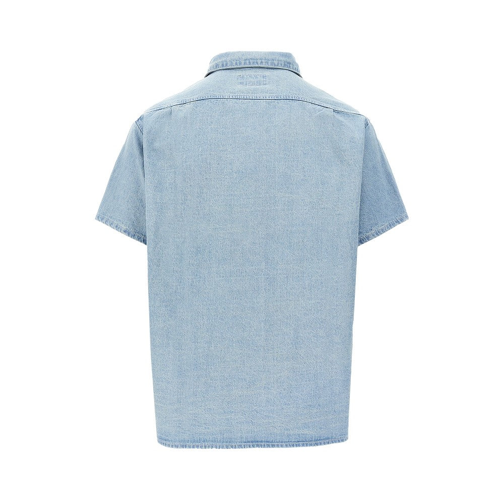 Camicia a manica corta in denim
