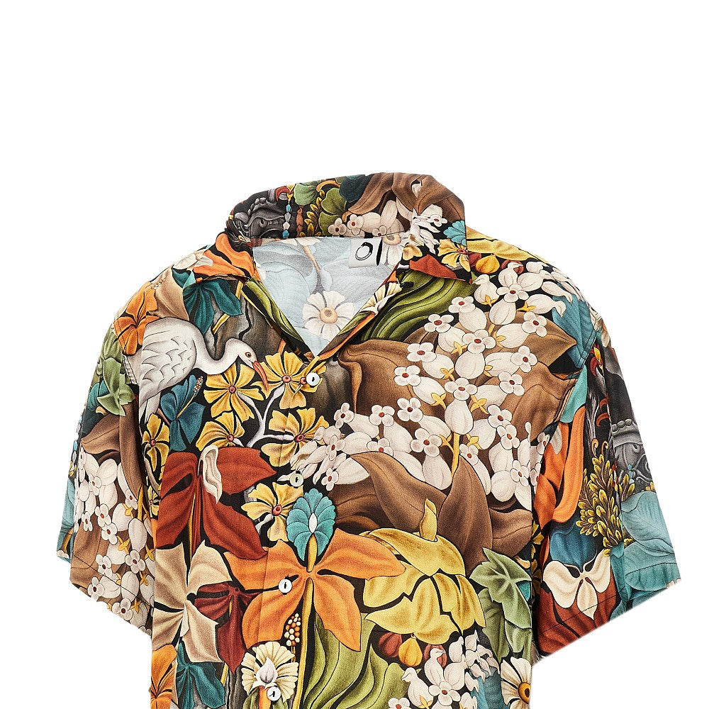 Camicia in crepe 'Tumbuhan'