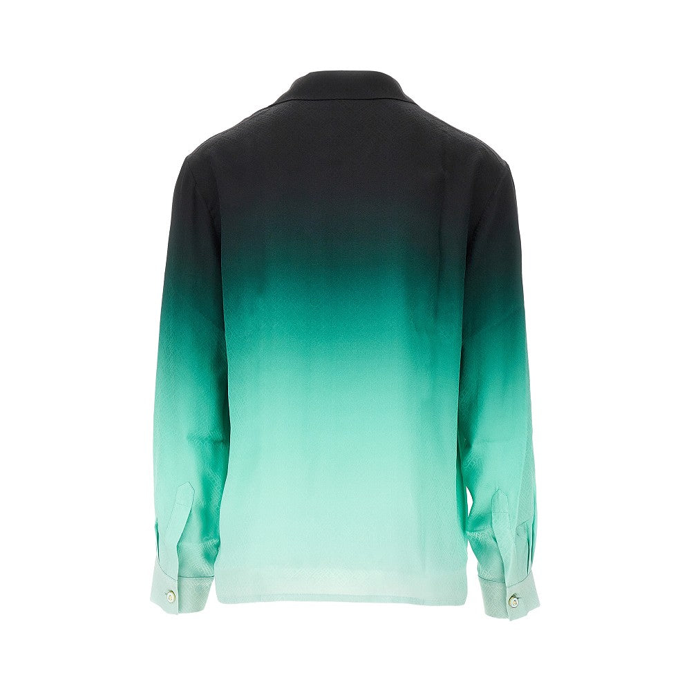 'Ping Pong' jacquard silk shirt