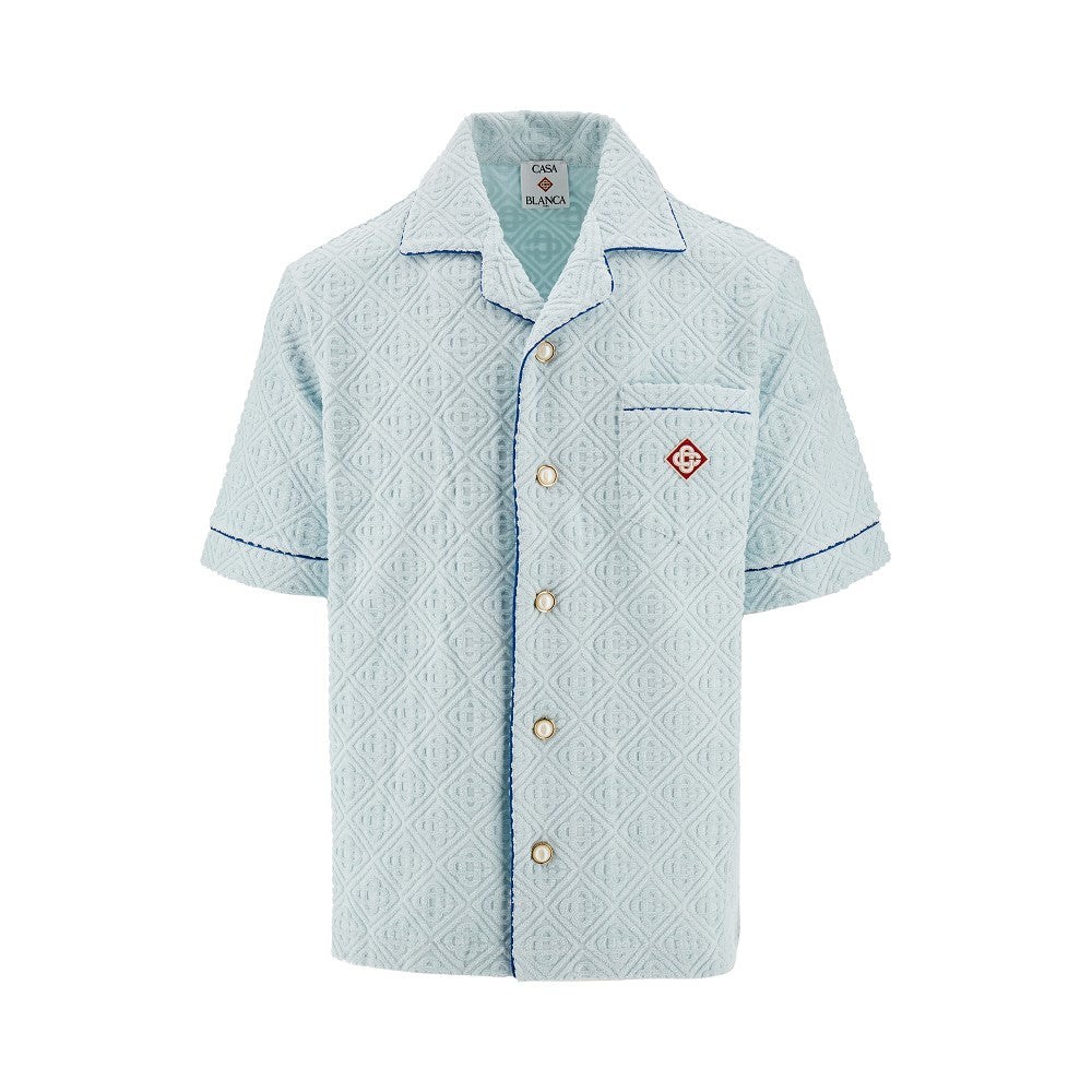 Camicia in tessuto spugna Monogram
