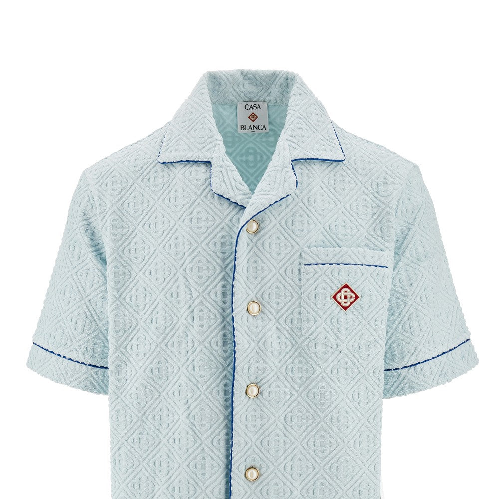Camicia in tessuto spugna Monogram