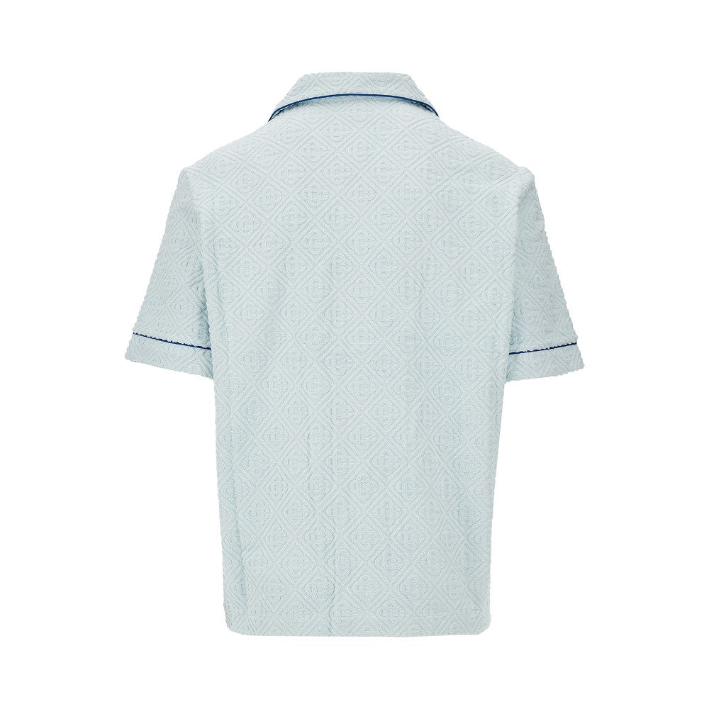 Camicia in tessuto spugna Monogram