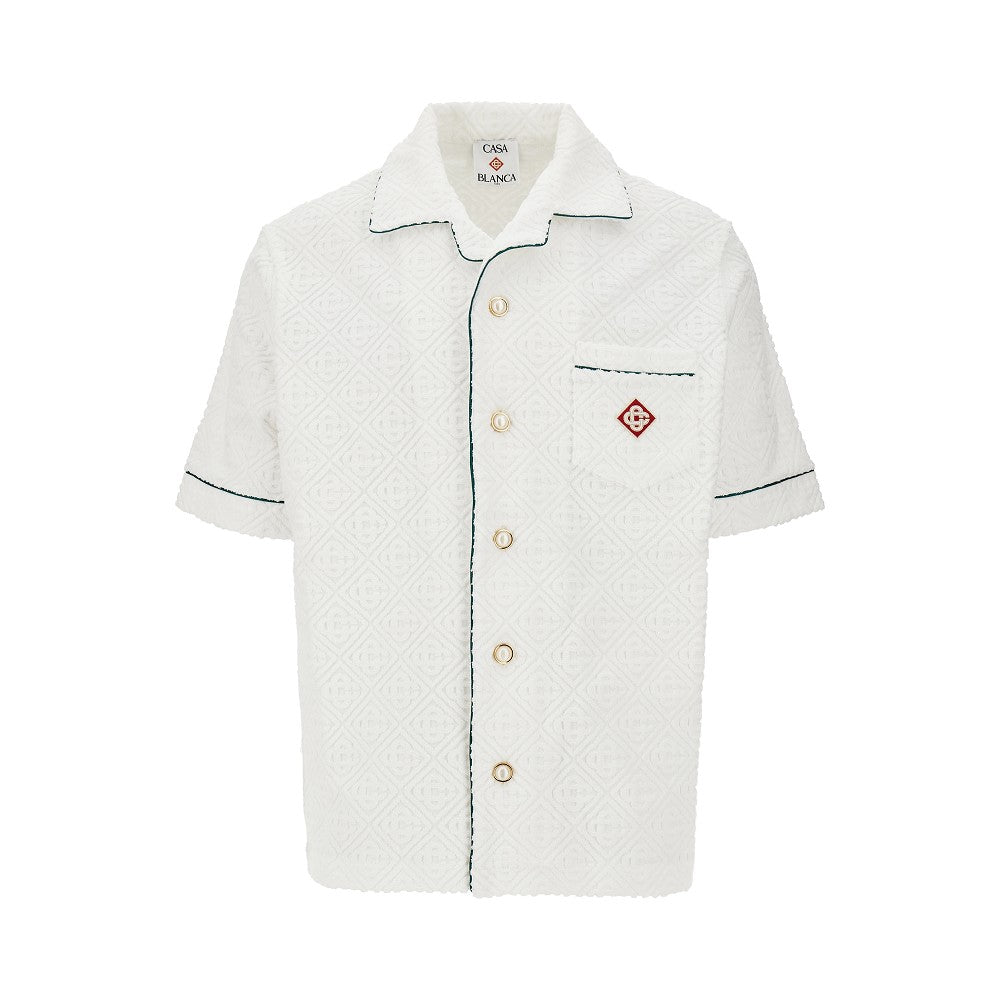 Camicia in tessuto spugna Monogram
