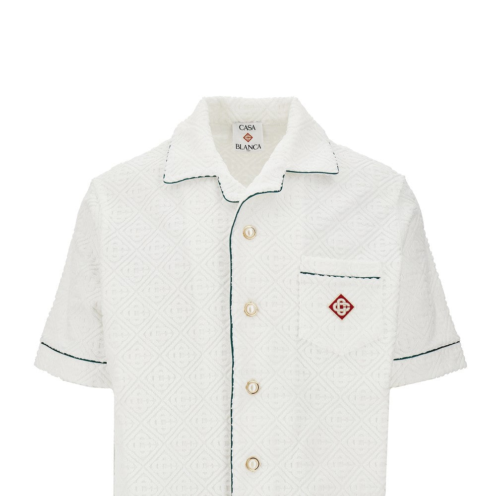 Camicia in tessuto spugna Monogram
